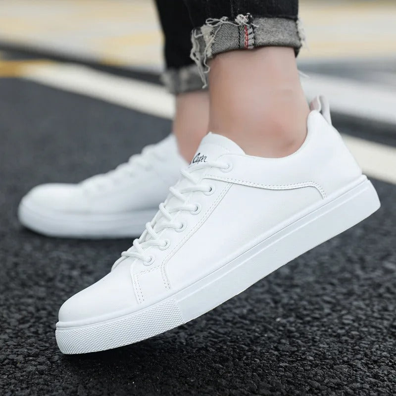 Men's White Shoes Skateboarding Shoes