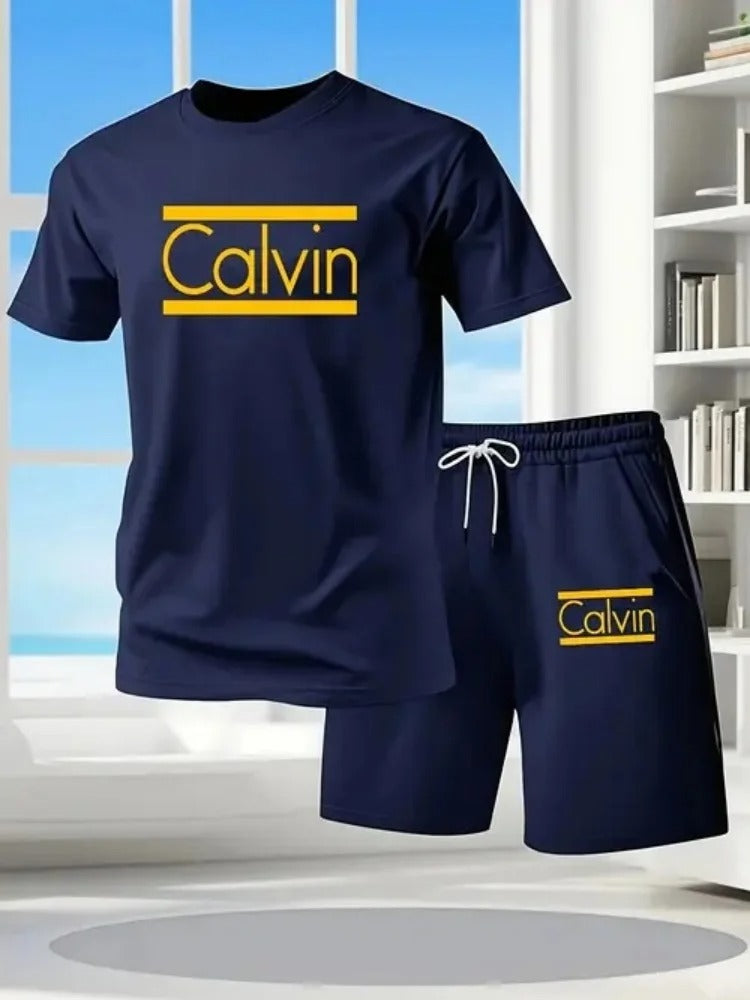 CALVIN Summer Men Women New Casual Sports Suit