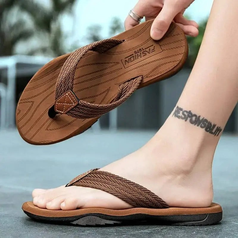 Men's Flip Flops Casual Beach Shoes