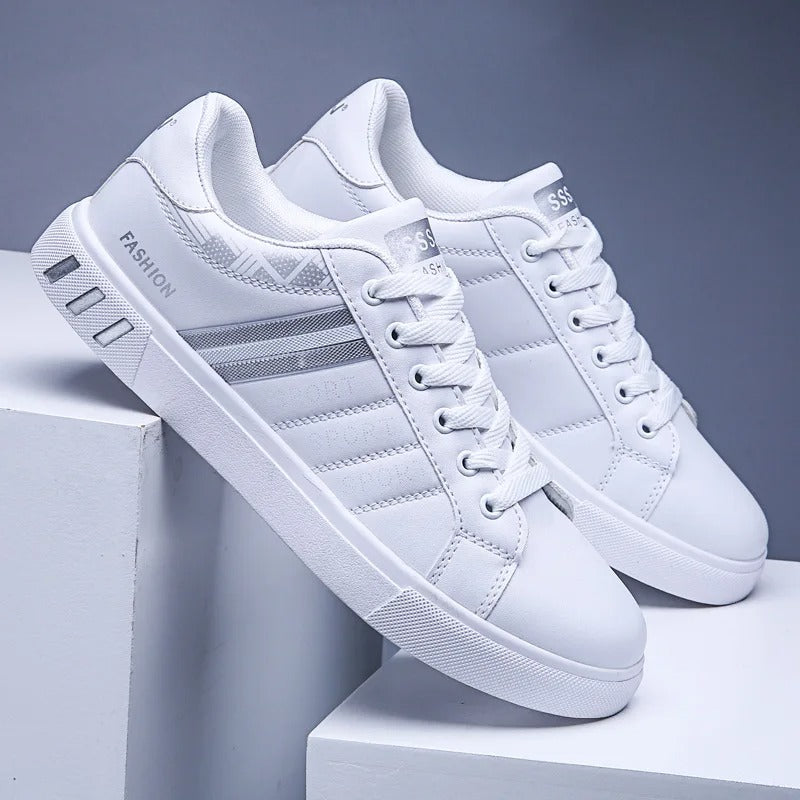 Men's White Shoes Skateboarding Shoes