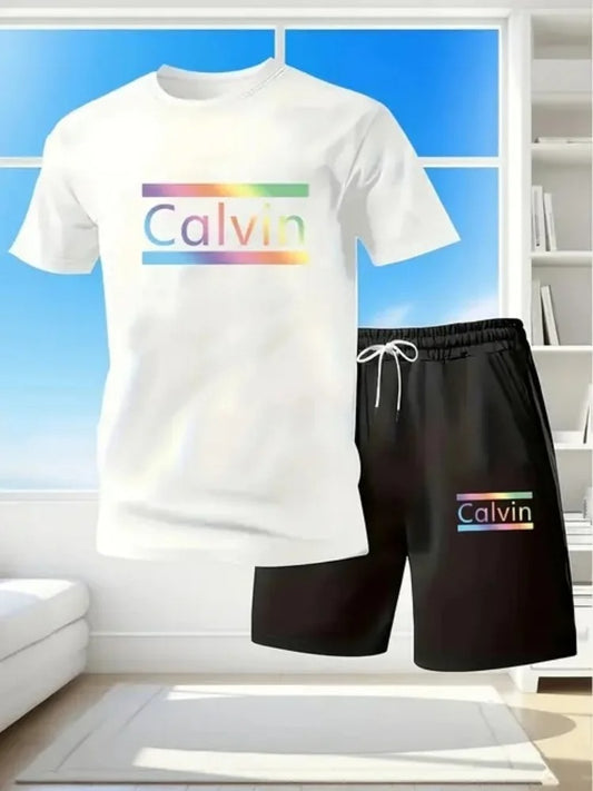 CALVIN Summer Men Women New Casual Sports Suit