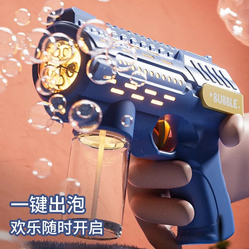 2024 New Automatic Light Bubble Machine Bubbles Gun