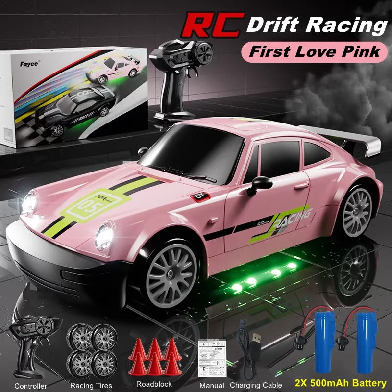 4WD RC Drift Car With LED Light 2.4G Radio 20KM/h High Speed Remote Control Racing Car