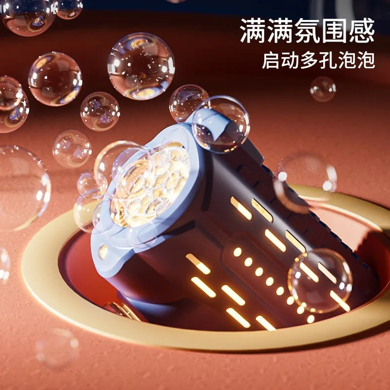 2024 New Automatic Light Bubble Machine Bubbles Gun