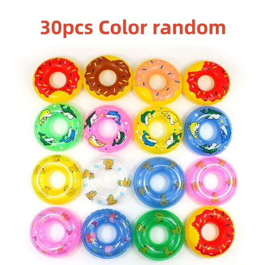 1-30PCS inflatable mini swimming rings