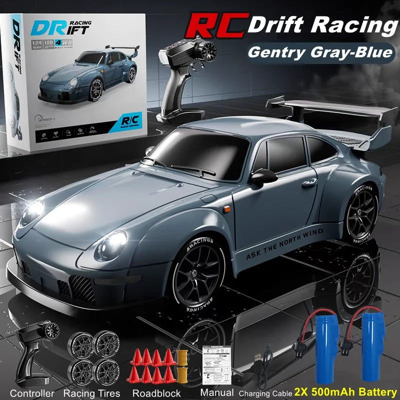 4WD RC Drift Car With LED Light 2.4G Radio 20KM/h High Speed Remote Control Racing Car