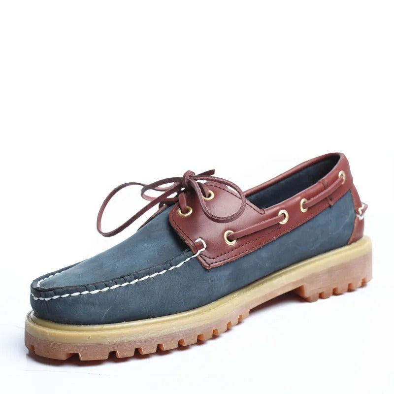 Genuine Leather Men's Casual Shoes Fashion Boat Shoes