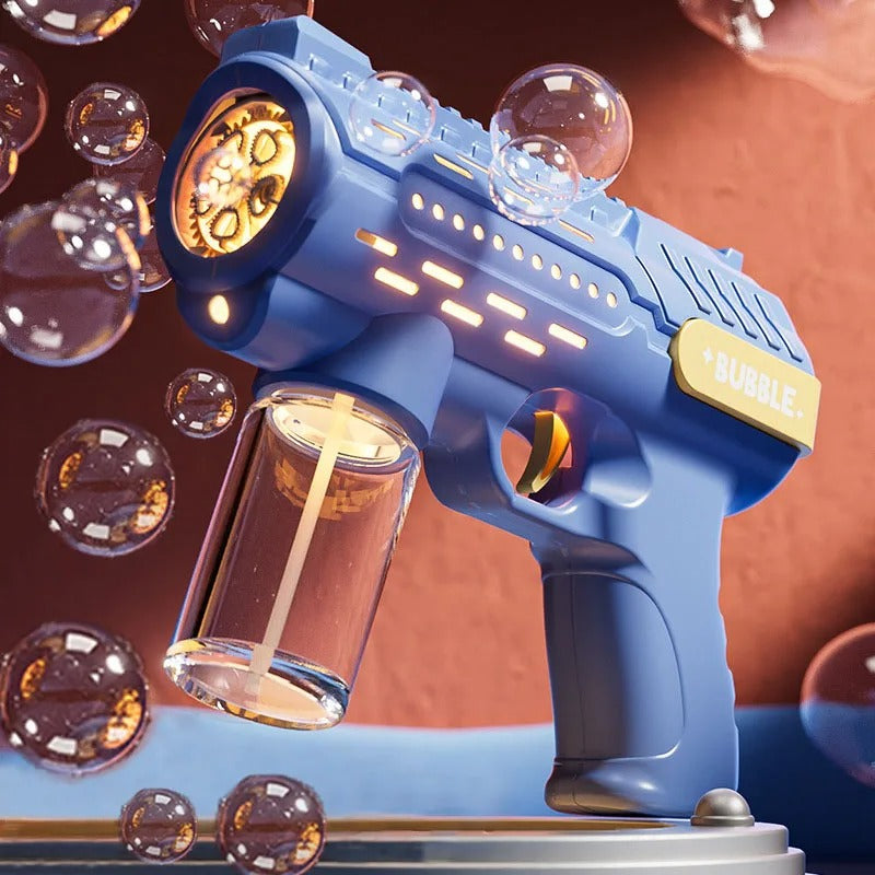 2024 New Automatic Light Bubble Machine Bubbles Gun