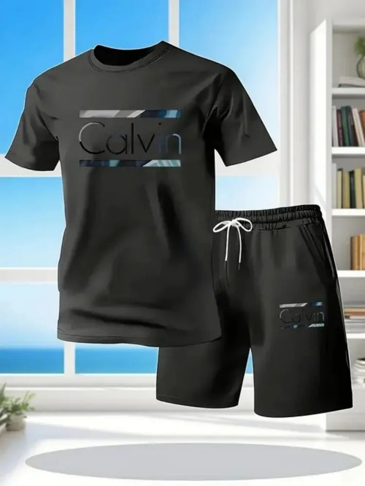 CALVIN Summer Men Women New Casual Sports Suit