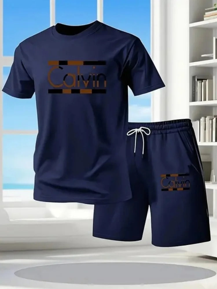 CALVIN Summer Men Women New Casual Sports Suit