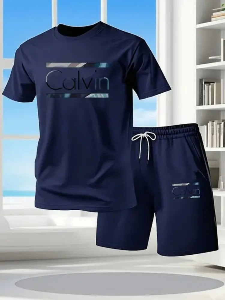 CALVIN Summer Men Women New Casual Sports Suit