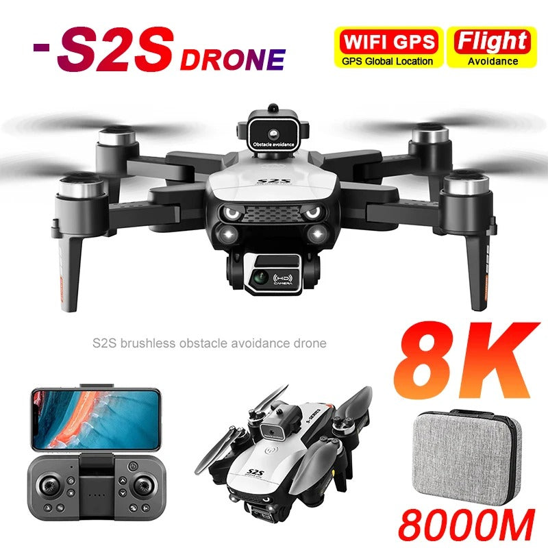 S2S Mini Drone 4k 8K HD Camera Obstacle