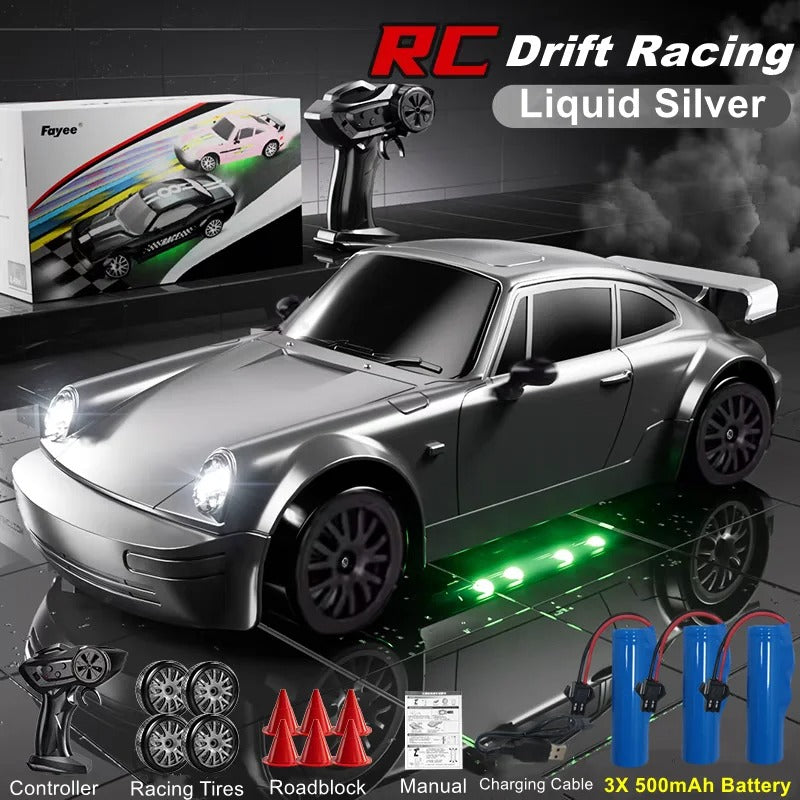 4WD RC Drift Car With LED Light 2.4G Radio 20KM/h High Speed Remote Control Racing Car