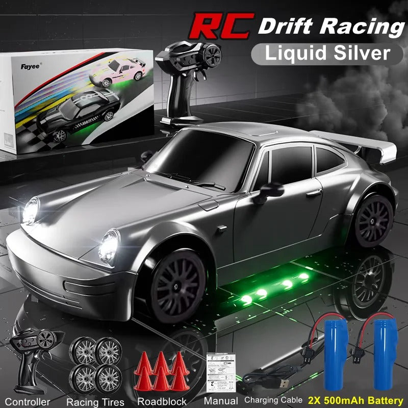 4WD RC Drift Car With LED Light 2.4G Radio 20KM/h High Speed Remote Control Racing Car