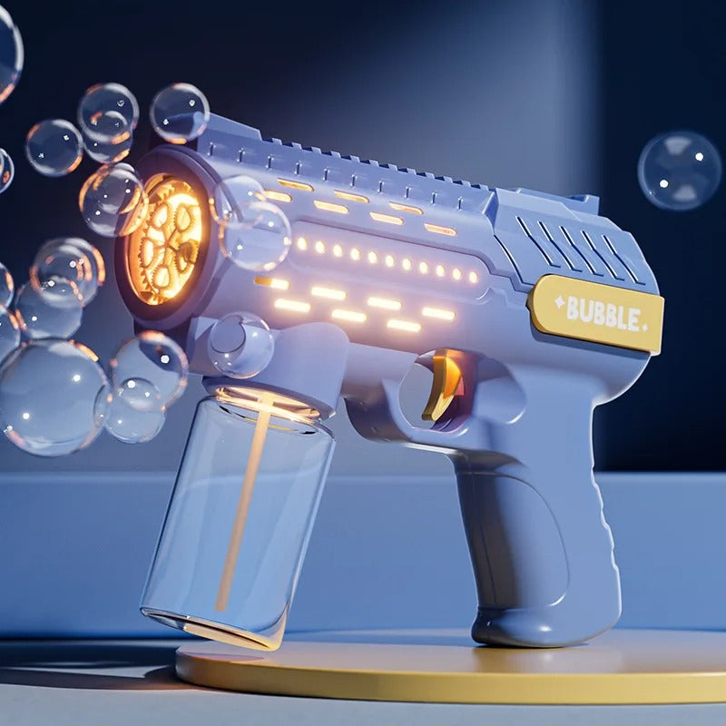 2024 New Automatic Light Bubble Machine Bubbles Gun