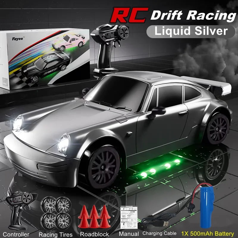4WD RC Drift Car With LED Light 2.4G Radio 20KM/h High Speed Remote Control Racing Car