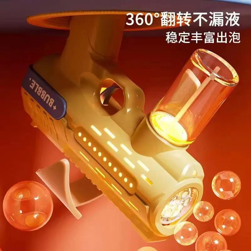 2024 New Automatic Light Bubble Machine Bubbles Gun